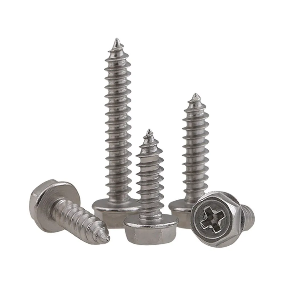 Flange Hex Self Tapping Screws Stainless Steel 304 WKOOA