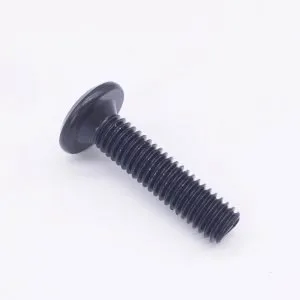 Black Furniture Screws Connector Bolts Flat Head Hex Socket For Black Barrel Nut 2