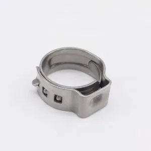 Pinch Clamps Stepless Single Ear Tight-Seal Vibration-Resistant for Firm Hose and Tube 304 Stainless Steel
