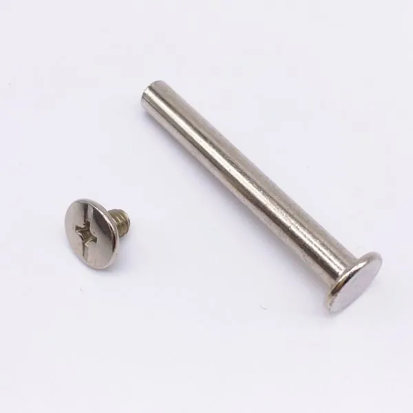 Chicago Screws Low Profile Binding Posts Dia 5 mm Length 5-100mm Steel Nickel Plating