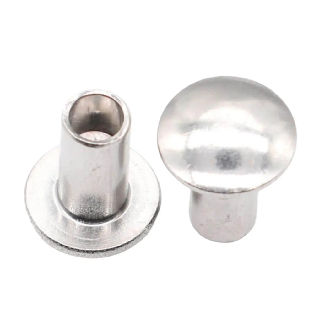 Aluminum Stainless Steel Snap Head Half Hollow Rivets Semi Tubular Rivet  Metal - China Hexagon Head Bolt, Socket Head Cap Bolt