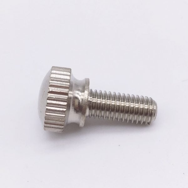 Thumb Screws Round Head Knurling Twist Screw Hand Tighten Screws Brass Nickel Plating - Image 2