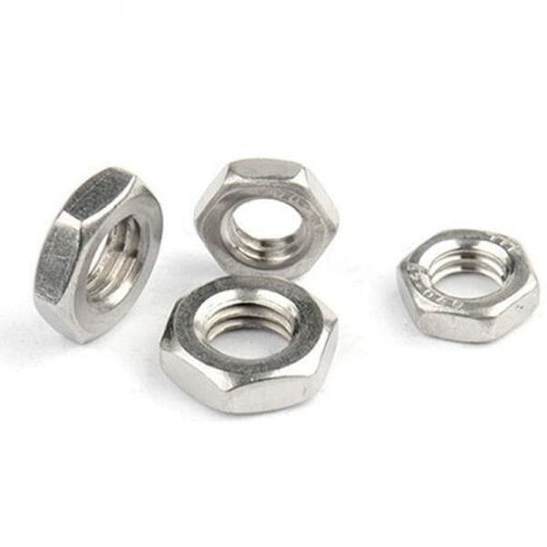 Thin Nuts Stainless Steel 304 Hex Nuts with Different Pitch