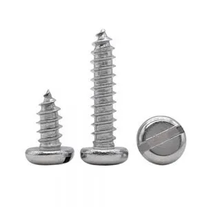 slotted self tapping screws stainless 316