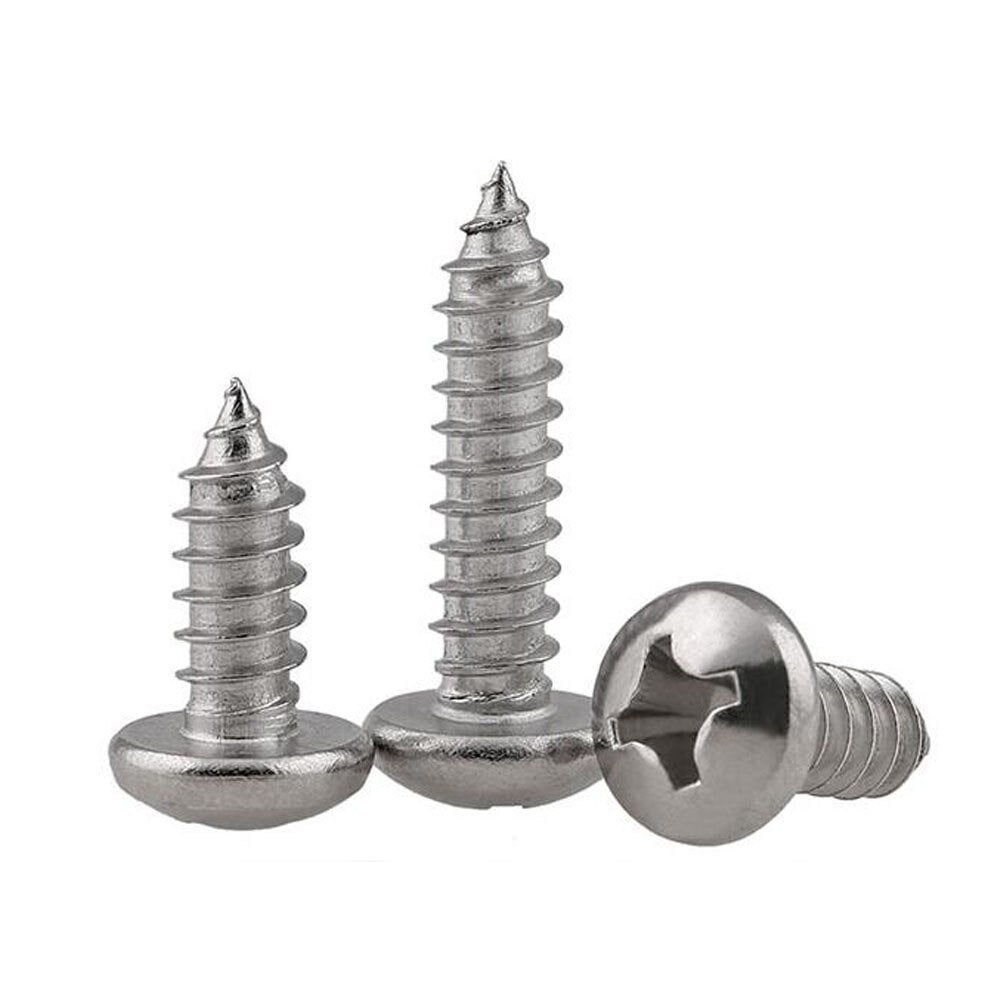 Stainless Steel 304 Self Tapping Screws Round Head Phillips M4.8 M5.5