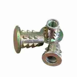 Wkooa-Threaded-Insert-Nut-Flanged-Barbed-Furniture-Nuts-For-Wood-Pack-100