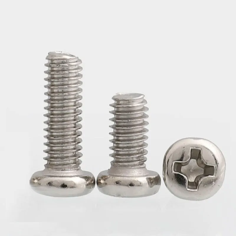 Electronic Small Screws Pan Head Nickel Plating Steel Phillips