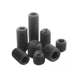 Black Stainless Steel 304 Set Screws Cup Point