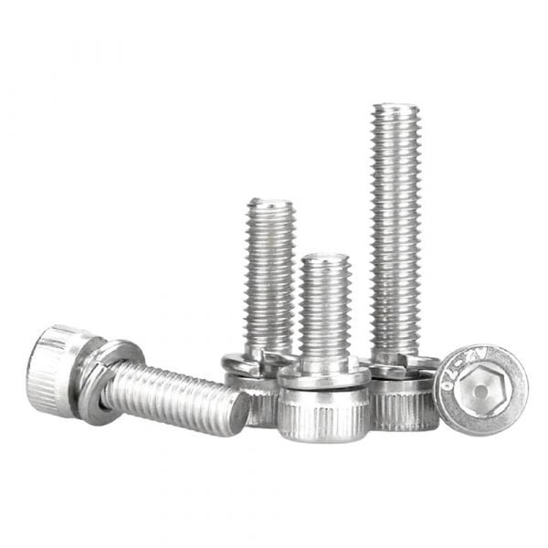 Cap Screws with Captive Washer Pre-set Hex Socket Stainless Steel 304