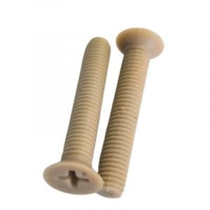 PEEK screws flat head