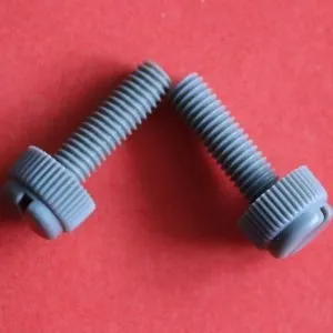 PVC Thumb Screws Knurl Head Slotted