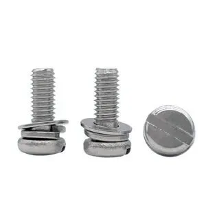 SEMS screws slotted drive