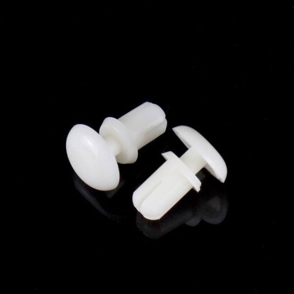 Nylon Plastic Rivets White and Black