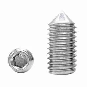 imperial set screws stainless cone point