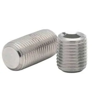 Metric Fine Pitch Set Screws Flat Point Stainless Steel 304
